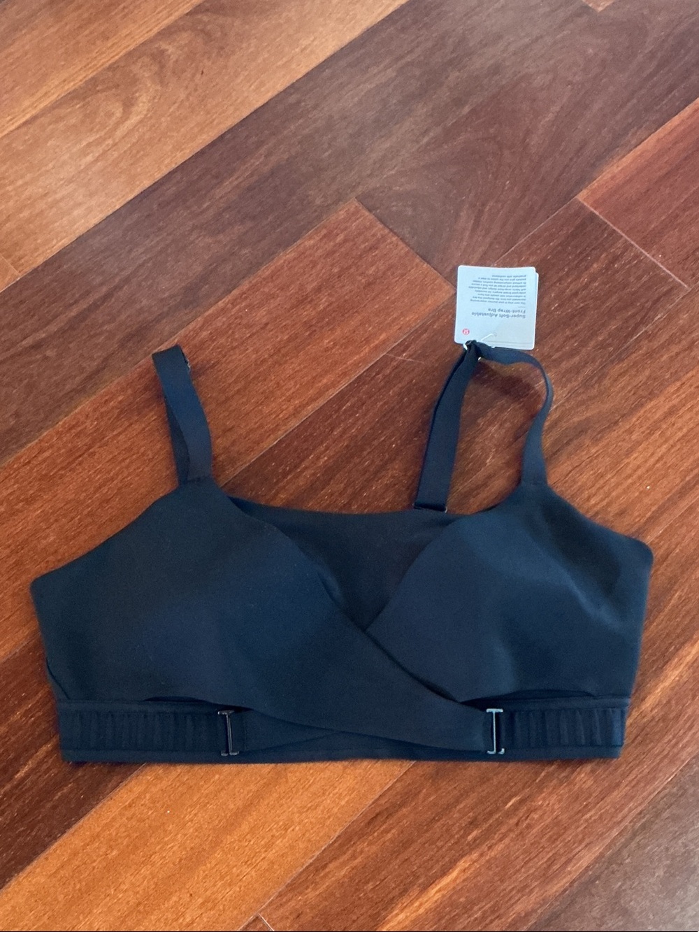 lululemon athletica Black Wrap-Style Bralette with Adjustable Straps